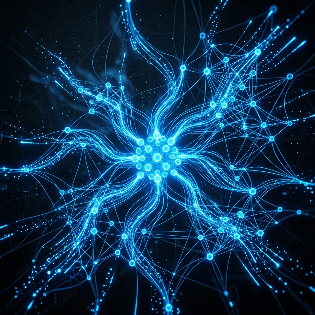 AI Neural Network visualization