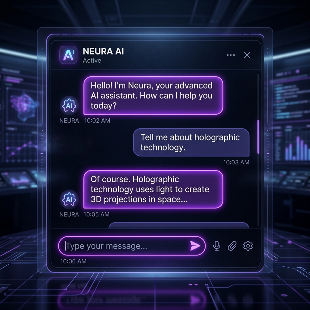 AI Chatbot interface